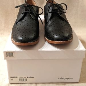 Women's Halogen Halauer-Lea Black Oxfords Size W9 like new